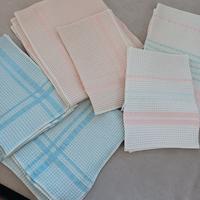 6 pezzi 3 coppie asciugamani  cotone nido d'ape Fr