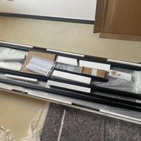 Box doccia a nicchia profilo nero 120 cm