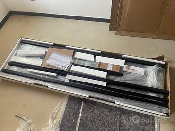 Box doccia a nicchia profilo nero 120 cm