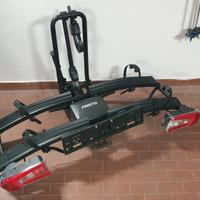 Portabici pieghevole 2 e-bike gancio traino FAVOTO