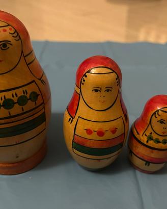 Matrioska russa dipinta a mano unione sovietica 19