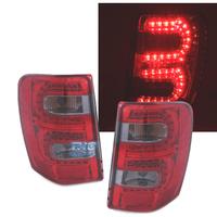 FANALI A LED JEEP GRAND CHEROKEE 99-05 ROSSO AFFUM