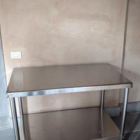 Tavolo acciaio inox 120×70×85