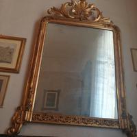 Specchiera  Luigi Filippo metà 800 lav.foglia oro 