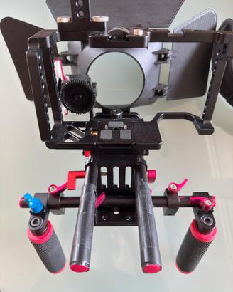 Rig  Spalla cinema completo+cage (nuovo)  bmpcc 4k
