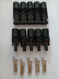 5 coppie maschio femmina fotovoltaico solare 