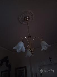 lampadario con 3 luci