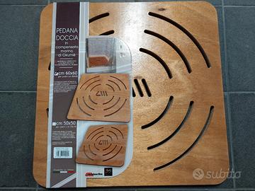 pedana doccia antiscivolo 60x60 compensato marino