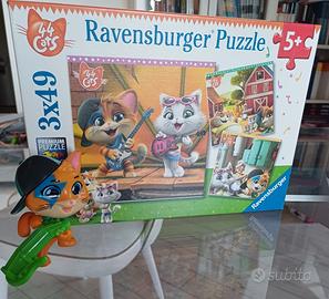Puzzle 44 gatti + personaggio