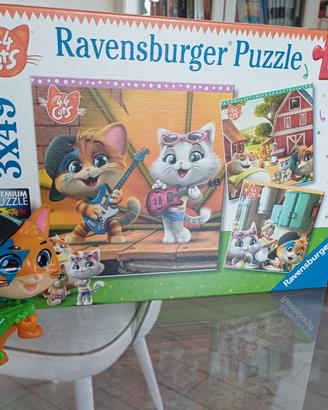Puzzle 44 gatti + personaggio