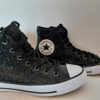 Converse donna All Star Hi Glitter col. nero n. 37
