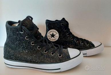 Converse donna All Star Hi Glitter col. nero n. 37