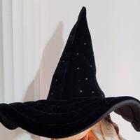 Cappello da Mago/strega con le stelline.