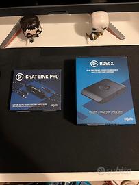 Elgato HD60x e Chat link pro