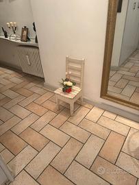 Sedia Country con contenitore