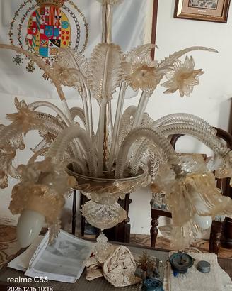 Lampadario Murano Anni 80/90 Solo PEr  Ricambi