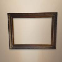 Cornice dorata antica in legno massello –