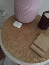 Tavolino in legno cn piano in rovere 63cm