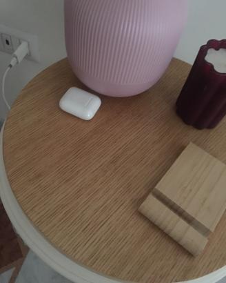 Tavolino in legno cn piano in rovere 63cm
