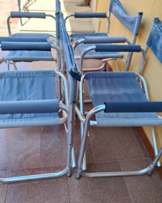 SEDIA POLTRONE REGISTA PIEGHEVOLI alluminio €60 