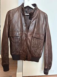 Giubbotto in pelle marrone morbidissima