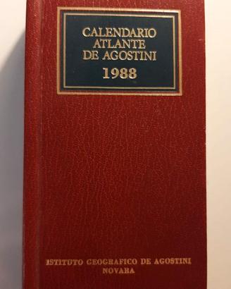 Calendario Atlante De Agostini 1988
