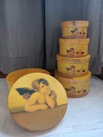 Set scatole decoro angeli NUOVE 