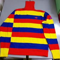 Maglione dolcevita Adidas Maloja Knit a strisce