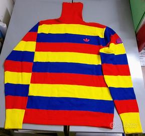 Maglione dolcevita Adidas Maloja Knit a strisce