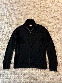 Tommy Hilfiger maglia con cerniera blu Tg. XL