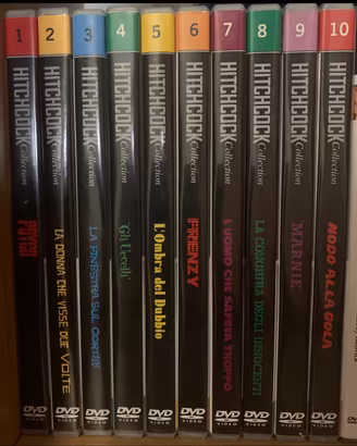 Collezione 10 film dvd Hitchcock