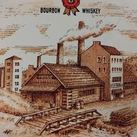 VECCHIO PIATTO JIM BEAM BOURBON WHISKEY VINTAGE