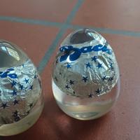 fermacarte in resina con vero bacio perugina