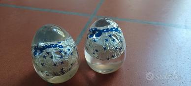 fermacarte in resina con vero bacio perugina