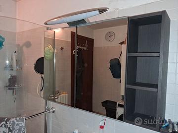 Armadietto bagno con ante a specchio