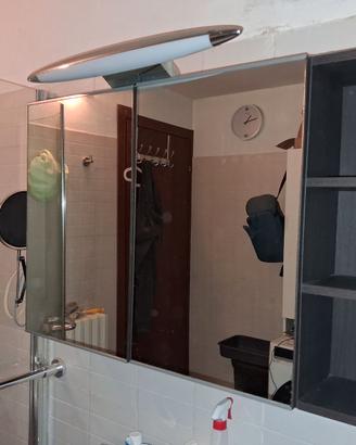 Armadietto bagno con ante a specchio