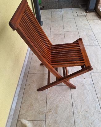 sedie da giardino in acacia