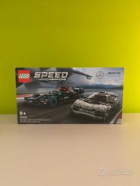 Lego AMG Petronas F1 Team + Toyota GR Supra