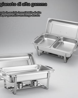 Set Buffet da 8 Quarti, Acciaio Inossidabile