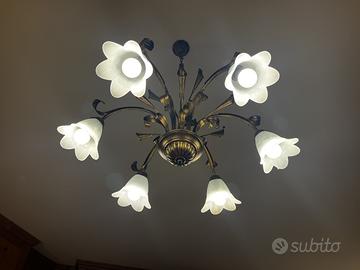 Illuminazione in ottone brunito classica-perfetta