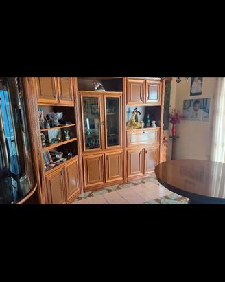 camera da pranzo vintage legno 