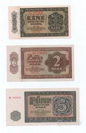 D.D.R - LOTTO BANCONOTE NUOVE  PERIODO 1948-55