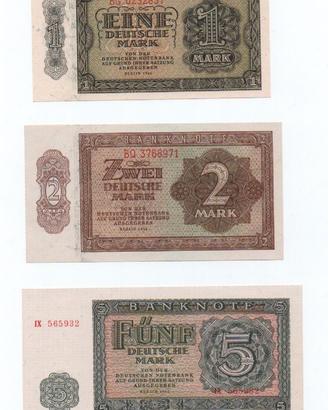 D.D.R - LOTTO BANCONOTE NUOVE  PERIODO 1948-55