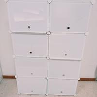 SCARPIERA TOTAL WHITE per 28 paia di scarpe