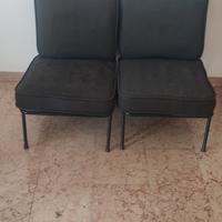2 poltrone tubolari design anni 50