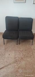 2 poltrone tubolari design anni 50