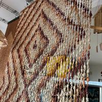 Tenda a fili di mais intrecciati bicolore