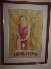 Bozzetto Idrolitina originale di Bacci 