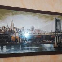 Quadro ponte di Manhattan 180x80 cm