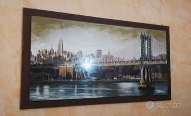 Quadro ponte di Manhattan 180x80 cm